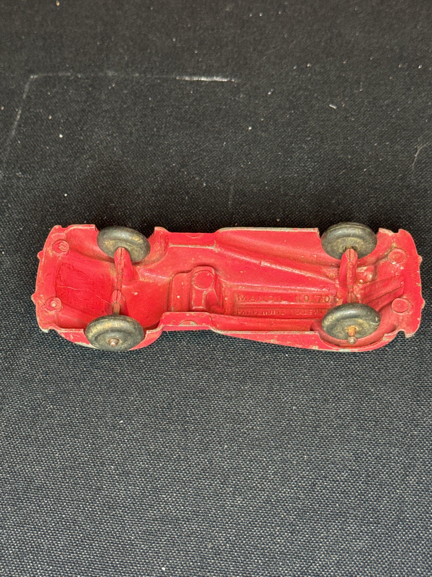 Vintage Original Patent Pending Die Cast Manoil Toy Car #708 Convertible