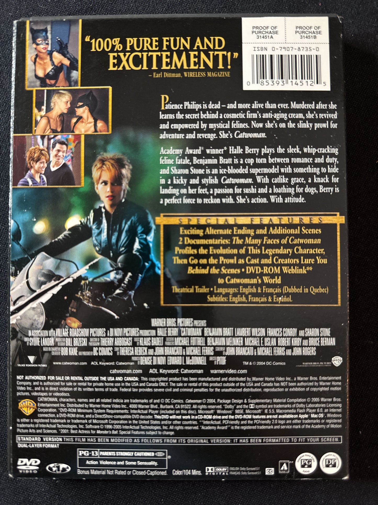 Halle Berry CatWoman DVD
