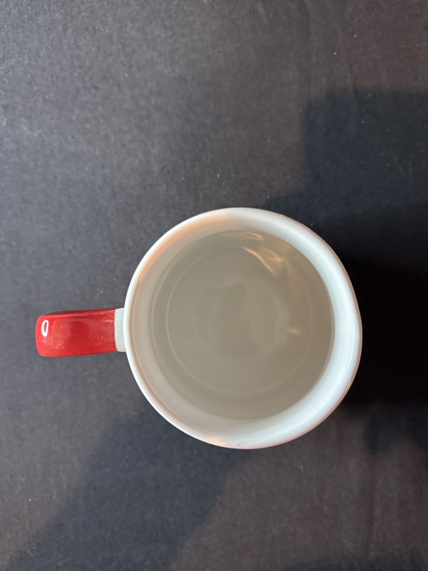 Christmas Coffee Mug Cup Red Truck Holiday Camper Pine Tree Large Cup 4 3/8" Tall