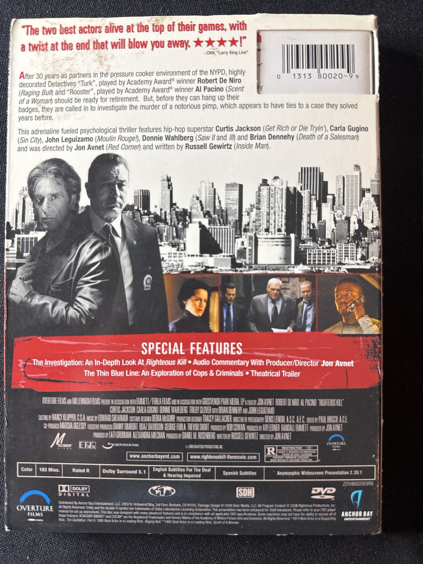 Righteous Kill DVD