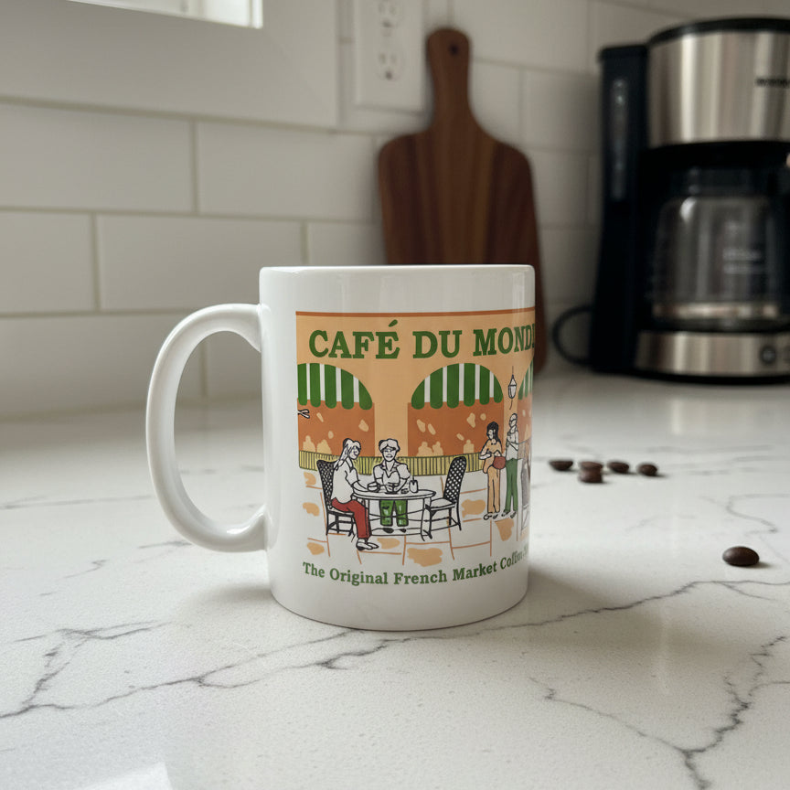 Cafe Du Monde Coffee Cup Mug New Orleans, LA 3 7/8" Tall