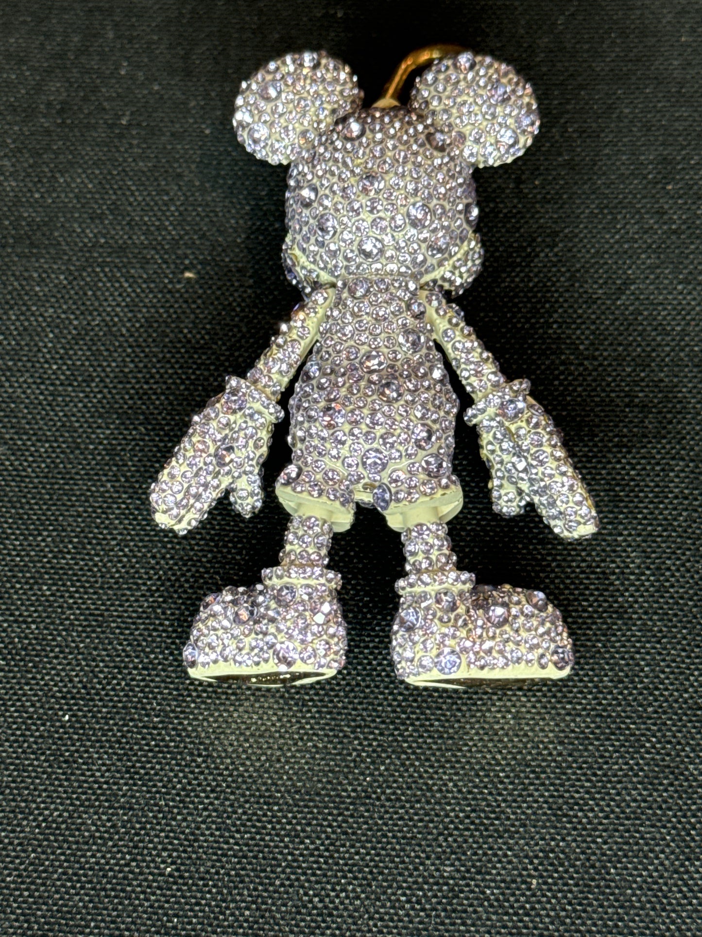 New in Box Disney X Baublebar Mickey Mouse Bag Charm Keychain in Crystal Iridescent