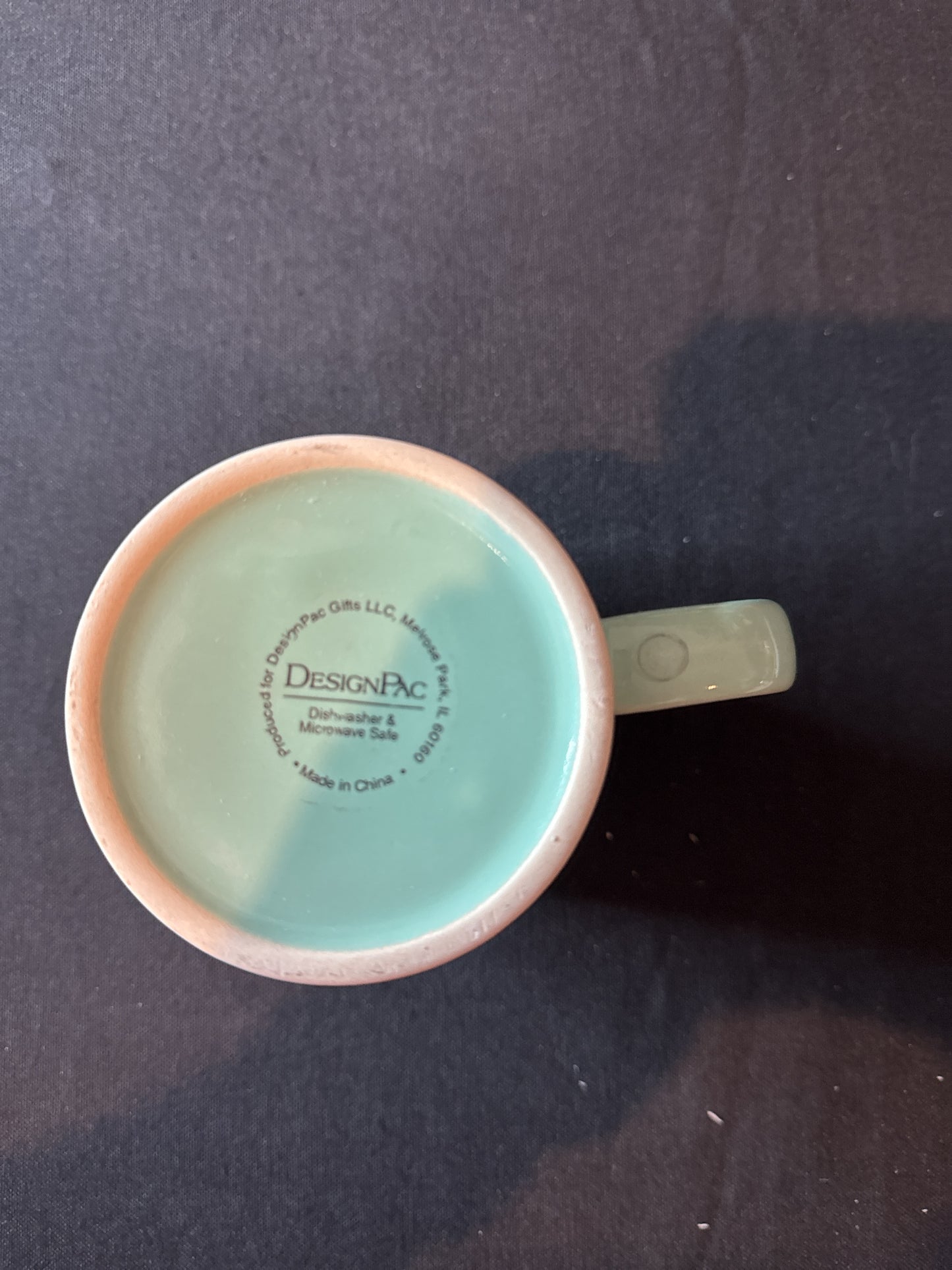 Sugar & Spice Green & Red Coffee Mug Cup 4 5/8" Tall