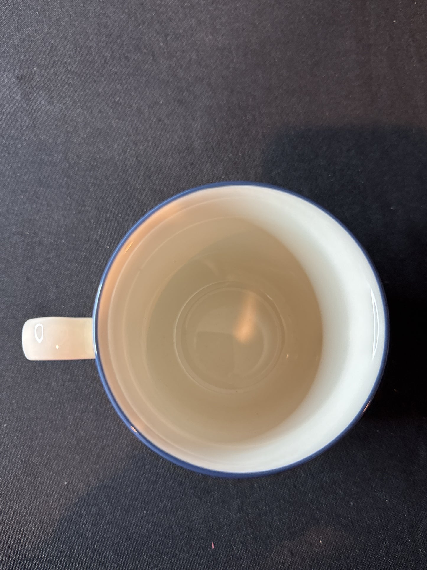 Lenox Poppies On Blue Coffee Tea Mug Cup 3.75" Tall