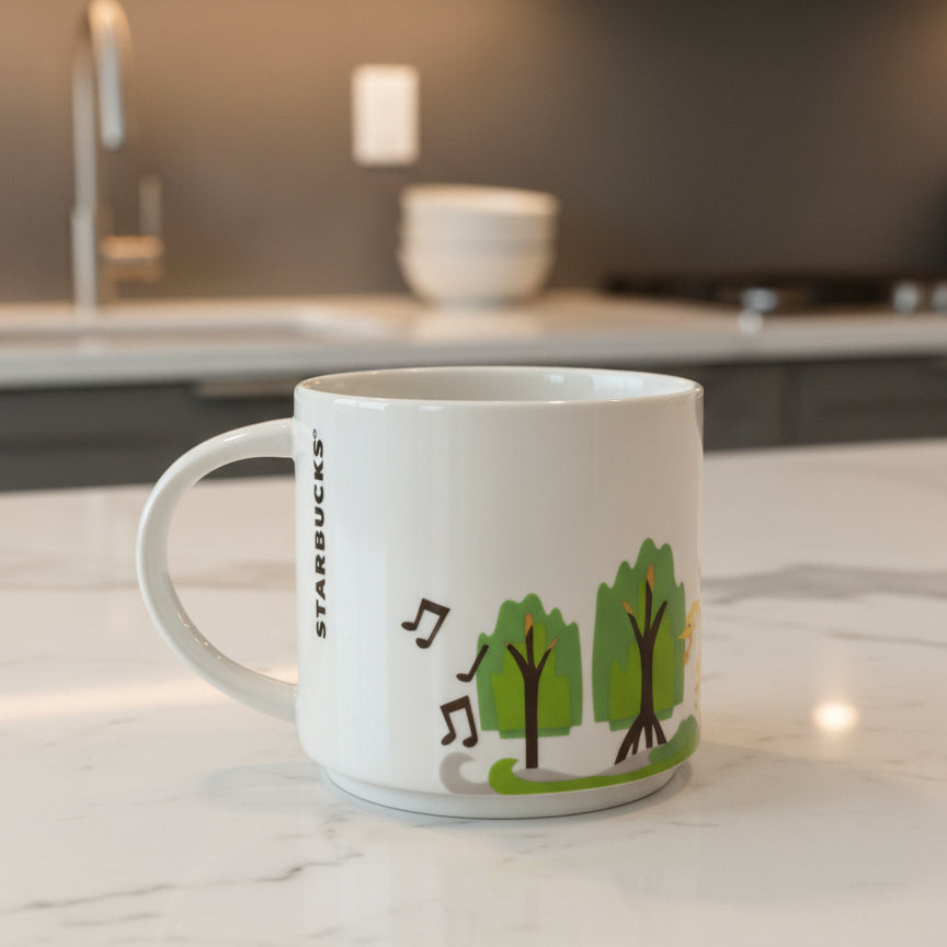 Starbucks You Are Here Series New Orleans, LA 14oz 3.5" Tall Brown Interior Coffee Cup Mug