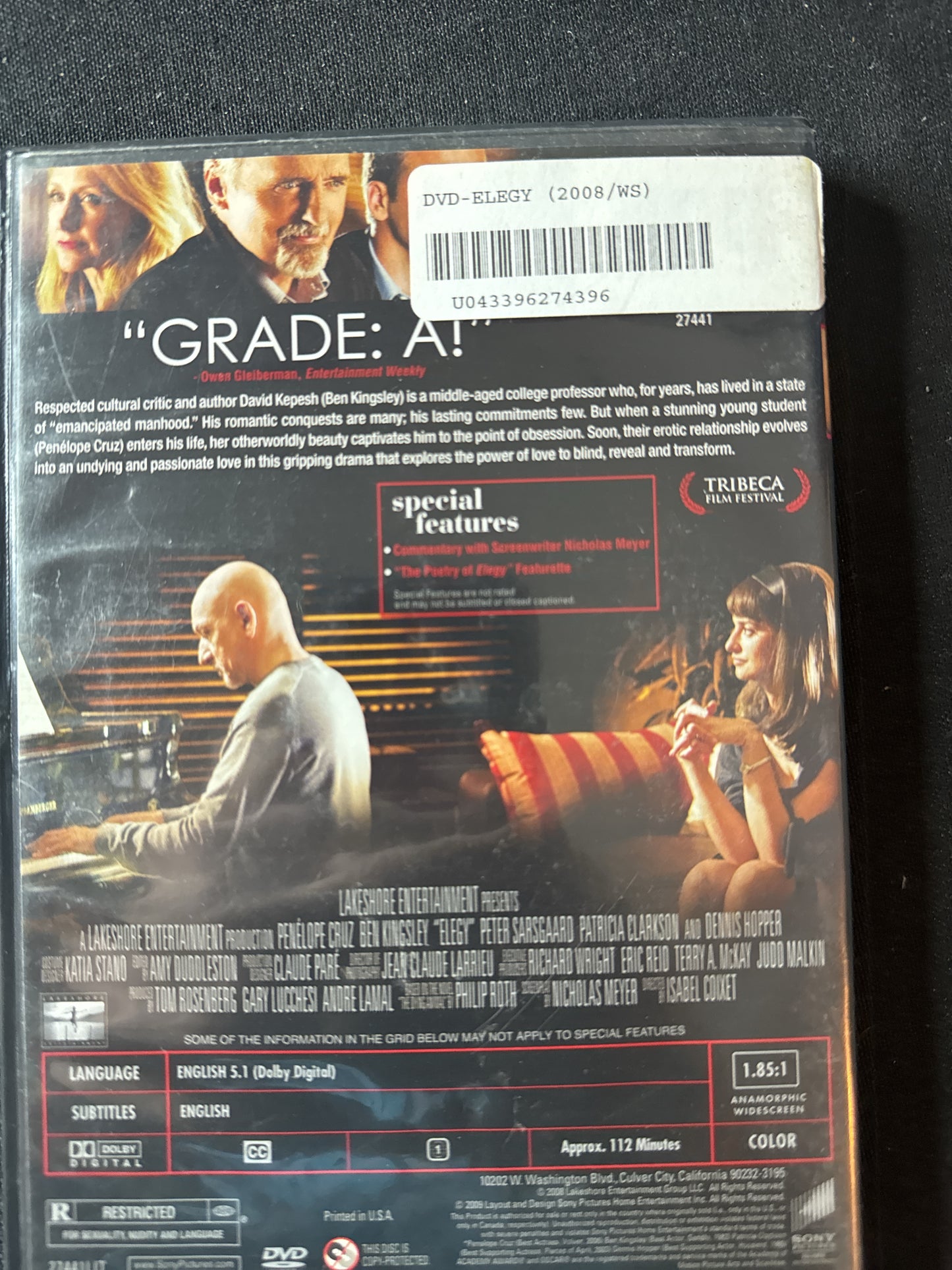 Elegy DVD