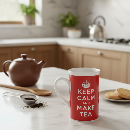 Bay Island Keep Calm & Make Tea Tall 5" Tall Coffee Cup Mug