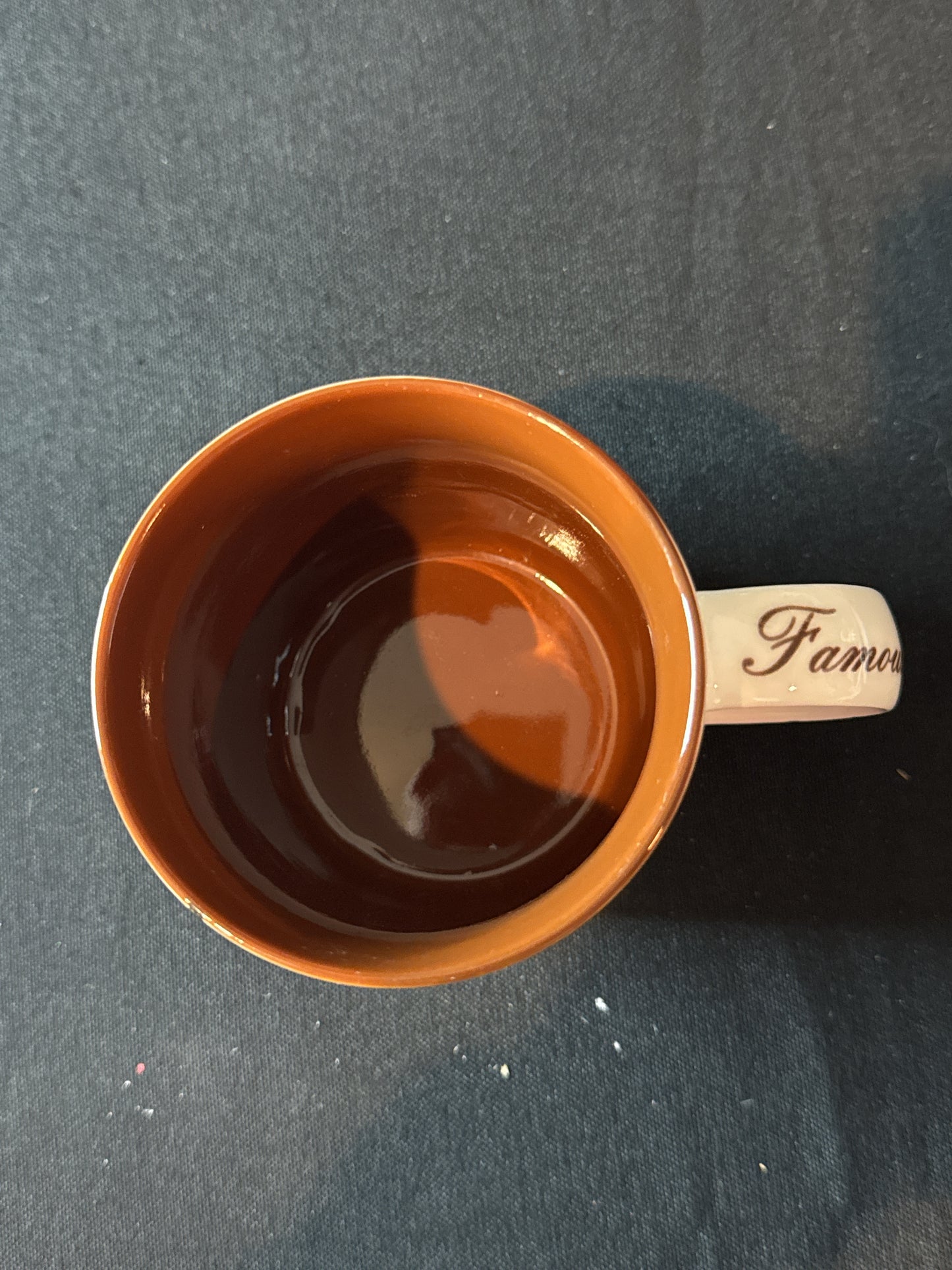 New York, NY Famous Buildings Coffee Cup Mug Brown Interior 3 5/8" Tall