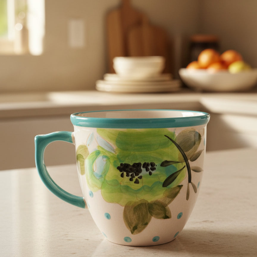 Pioneer Woman Stoneware Coffee Cup Mug 3.75" Tall