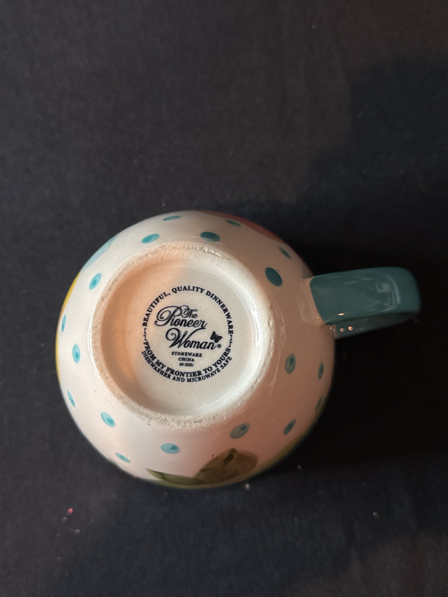 Pioneer Woman Stoneware Coffee Cup Mug 3.75" Tall