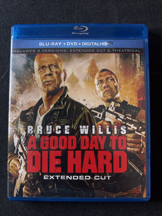 A Good Day to Die Hard Extended Cut Blu-Ray & DVD