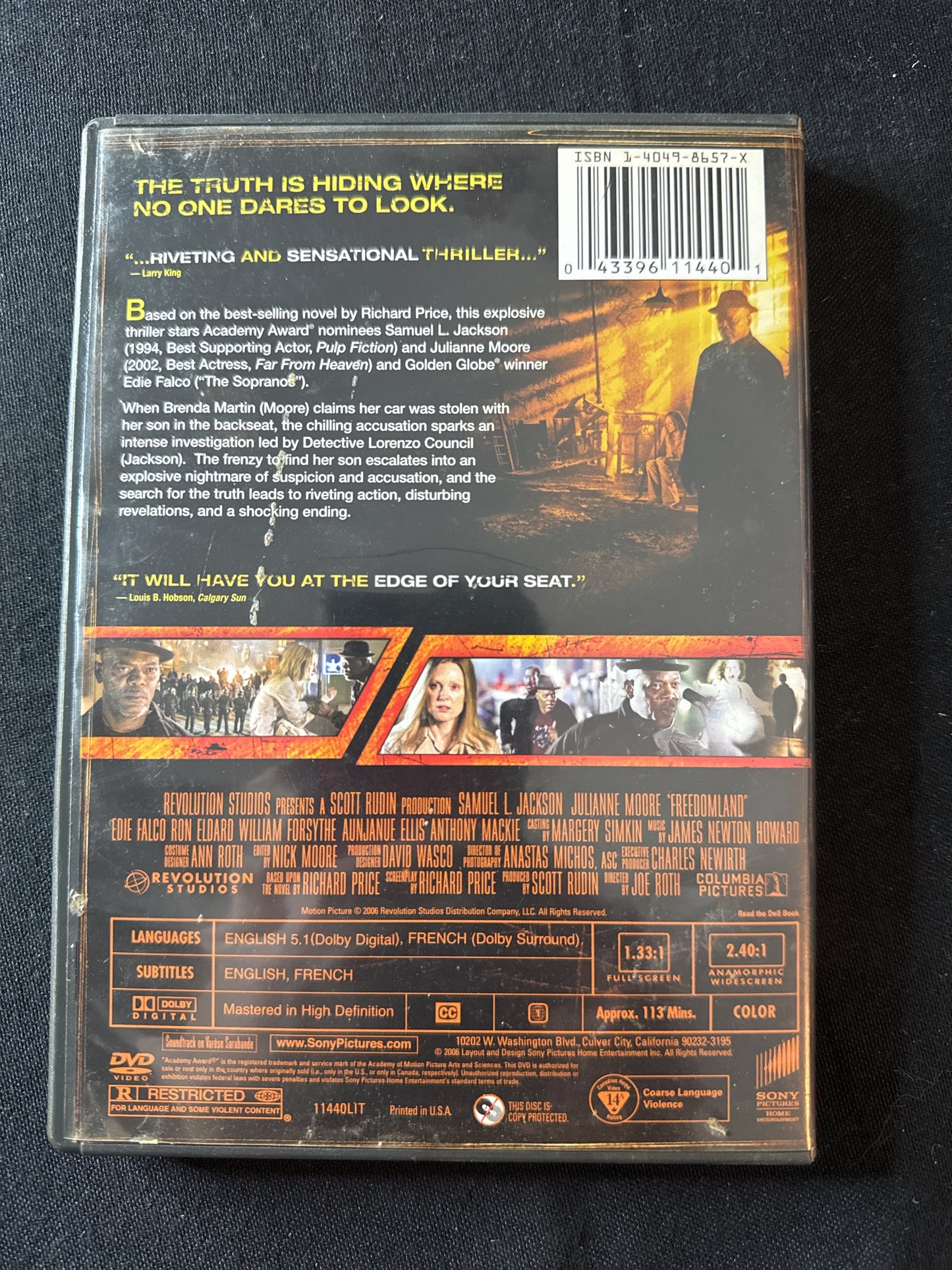 Freedomland DVD