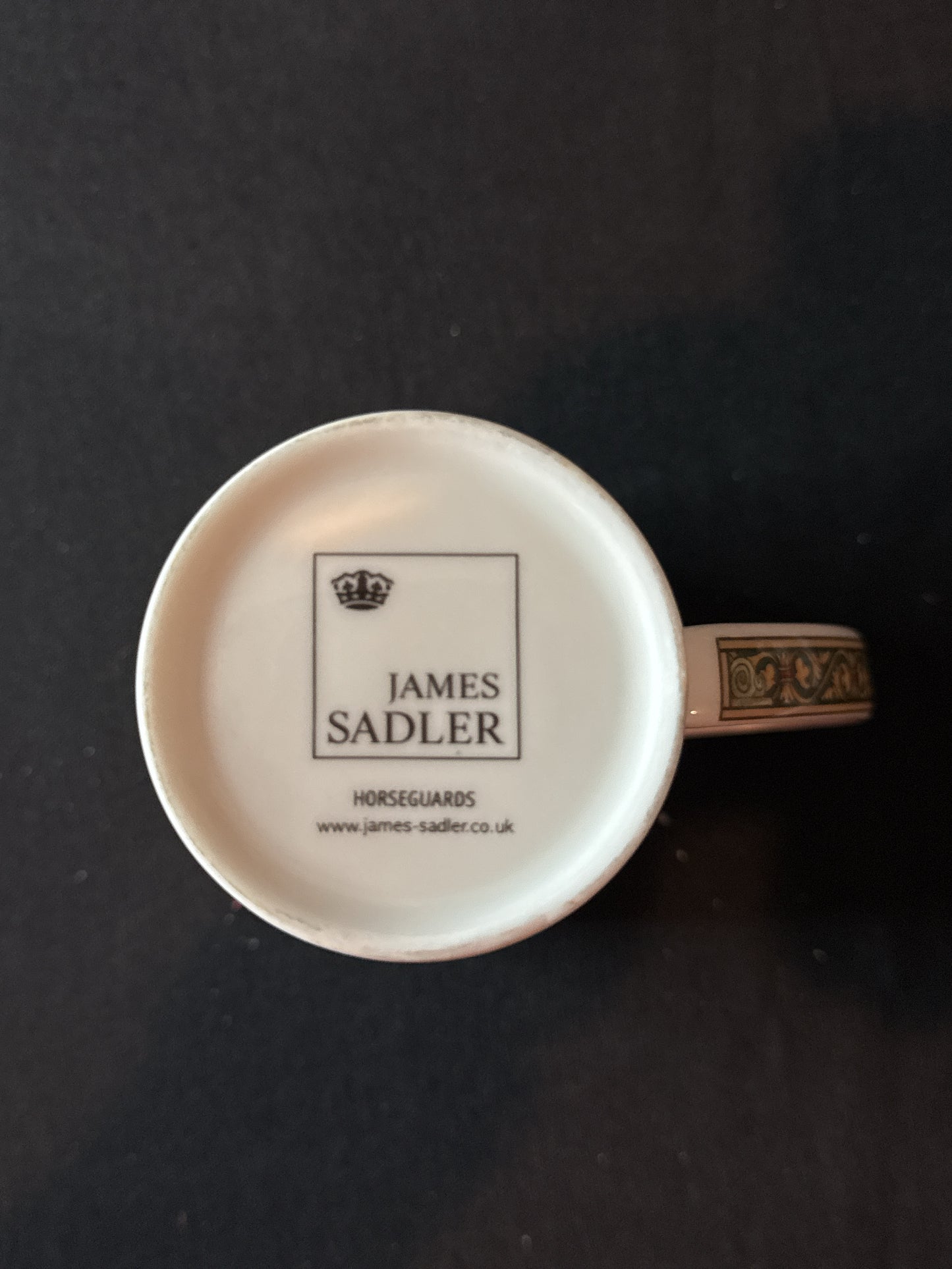 James Sadler HorseGuards Tall British Coffee Tea Cup Mug 5 5/8" Tall
