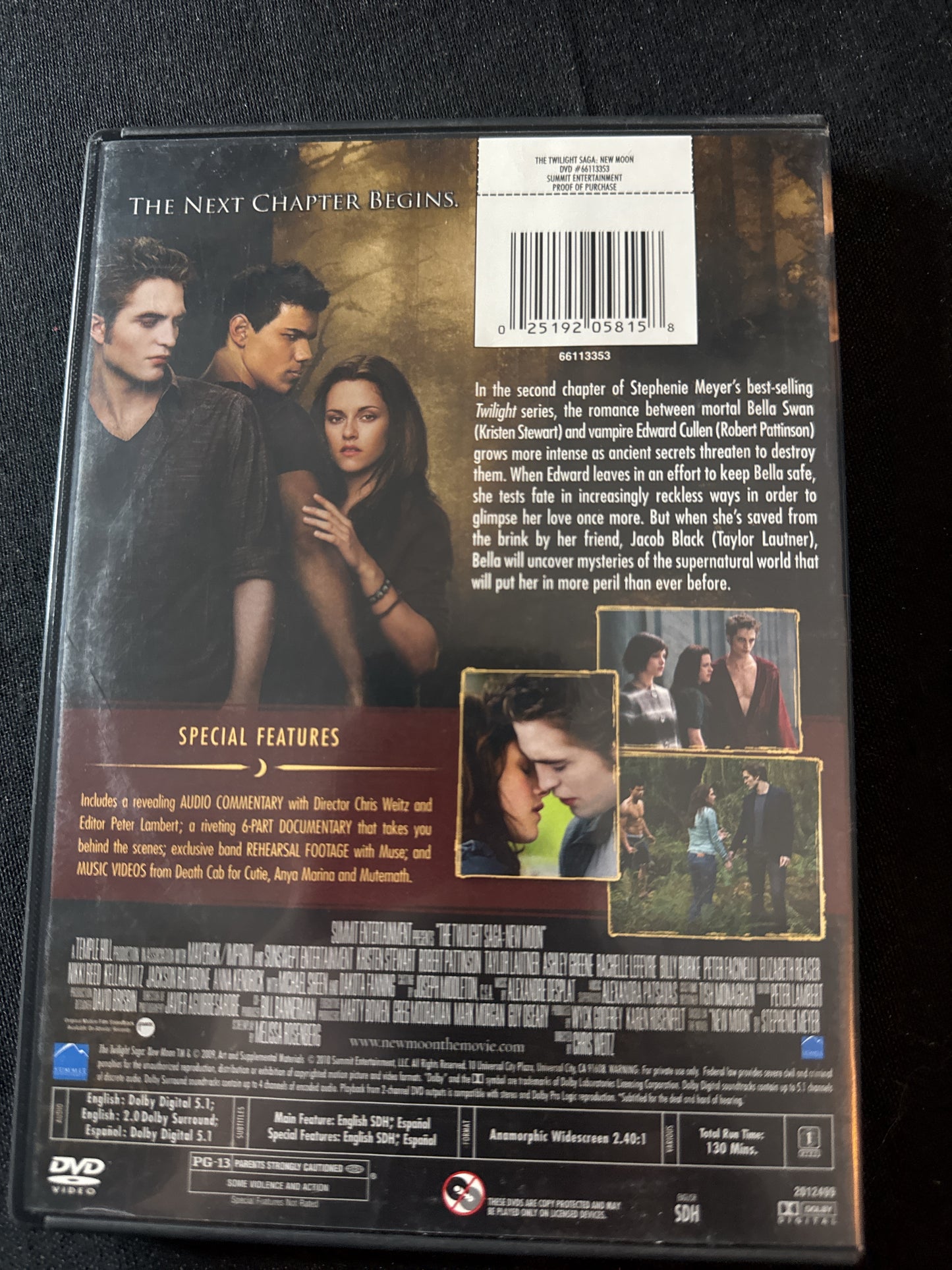 The Twilight Saga New Moon DVDs