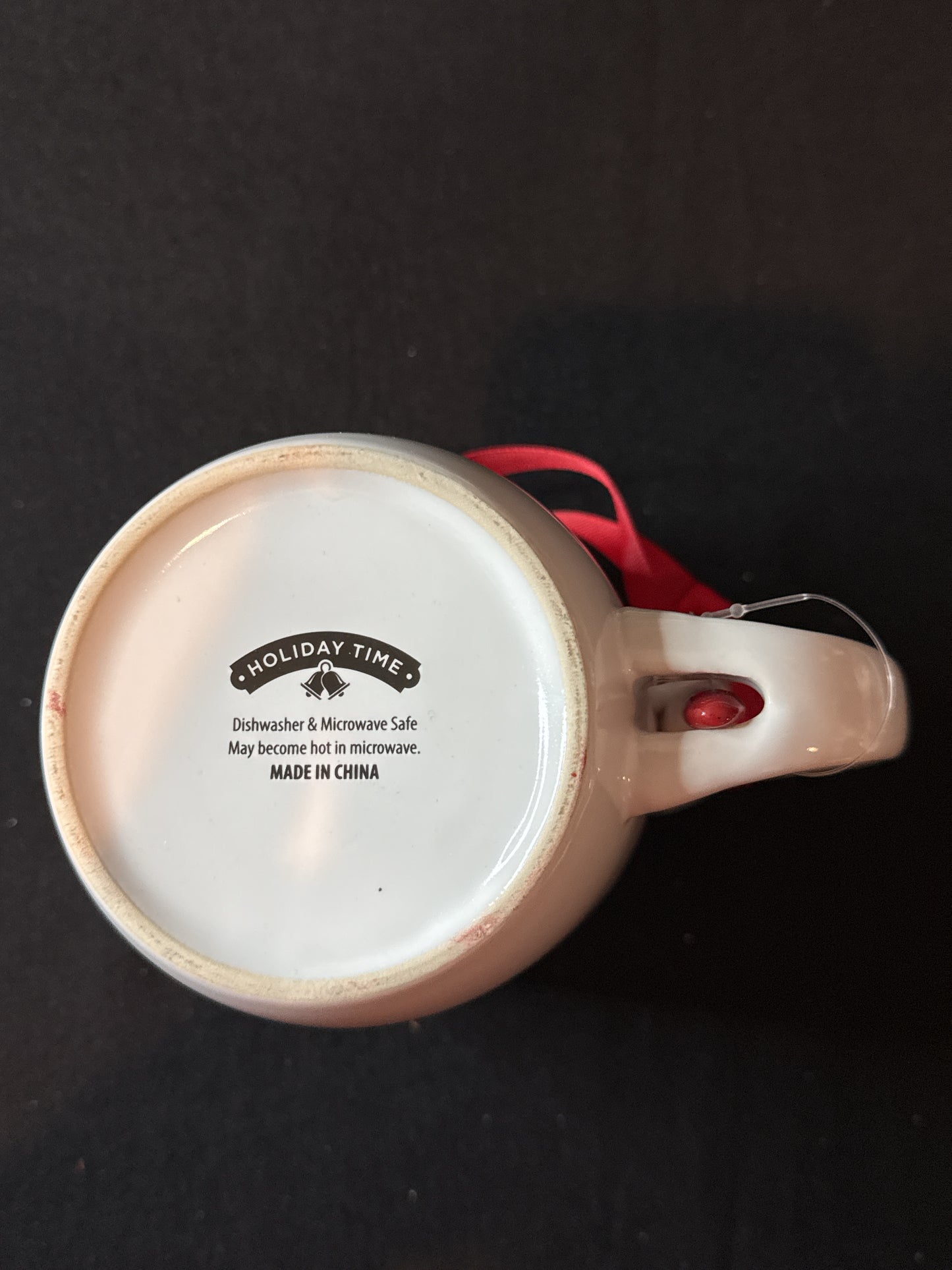 Holiday Time Flying Reindeer Overnight Delivery Coffee Mug Cup 19.6oz 4" Tall New W/ Spoon