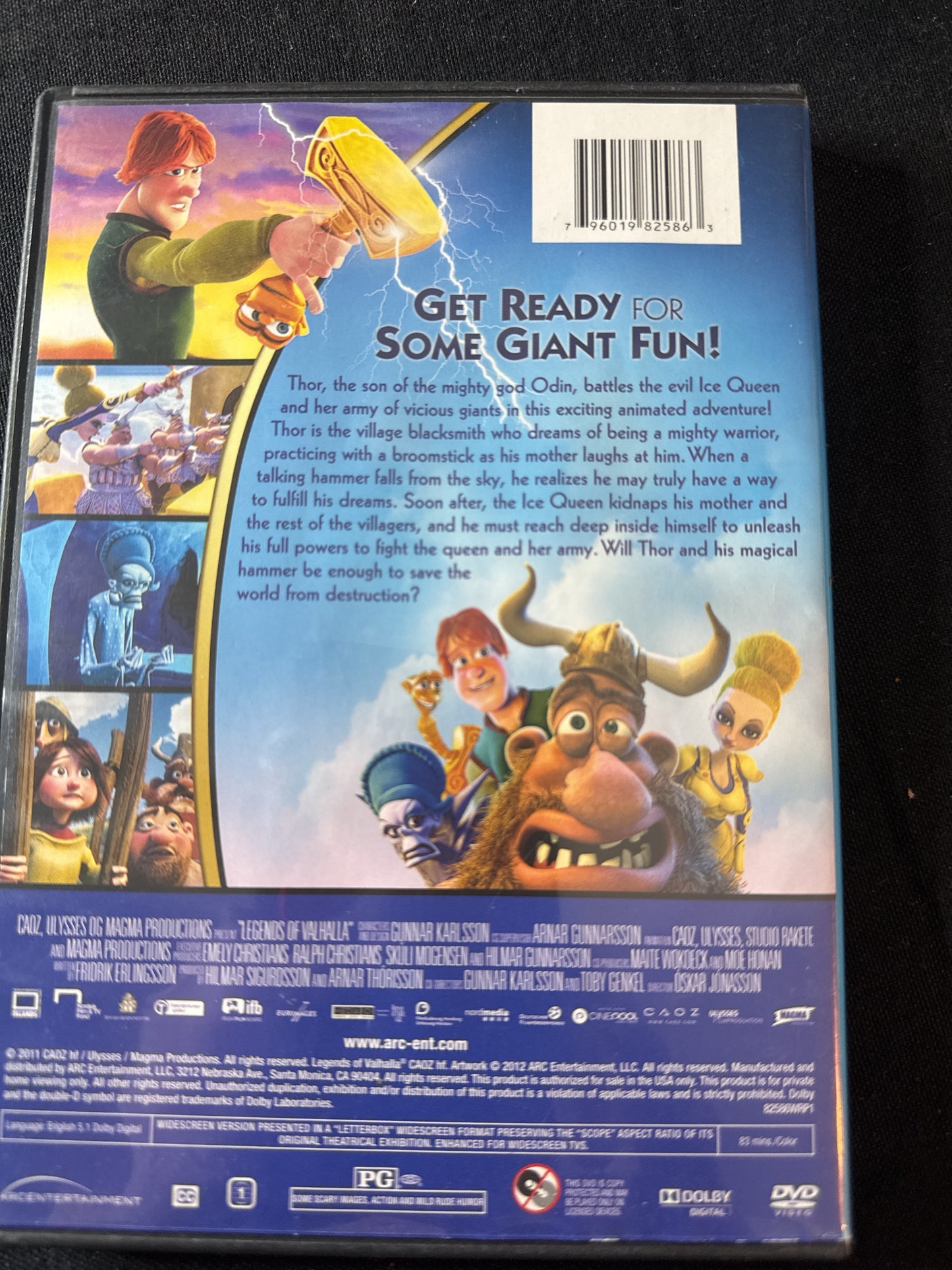 Thor Legend of the Magical Hammer DVD