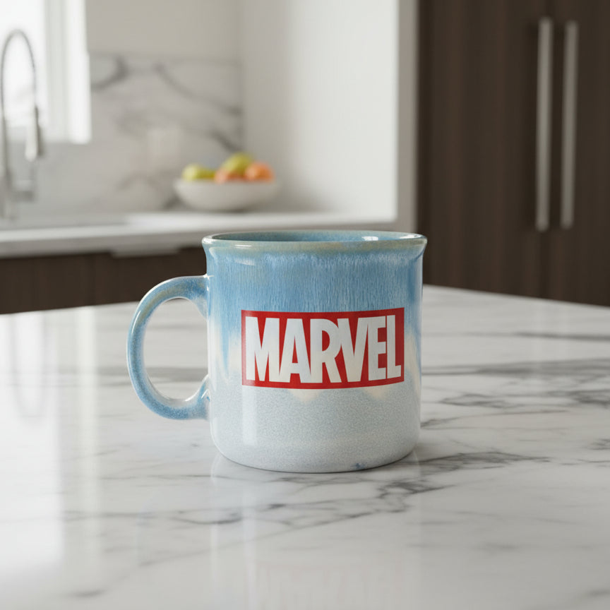 Marvel Retro Avengers 20oz Ceramic Mug, Hulk, Capt. America, Thor, Iron Man Coffee Cup New