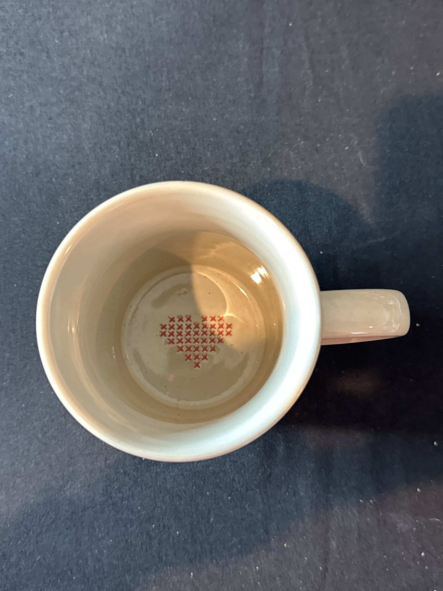 Hearth & Hand Magnolia LOVE Coffee Mug Cup Red Heart Inside Bottom Joanna Gaines New