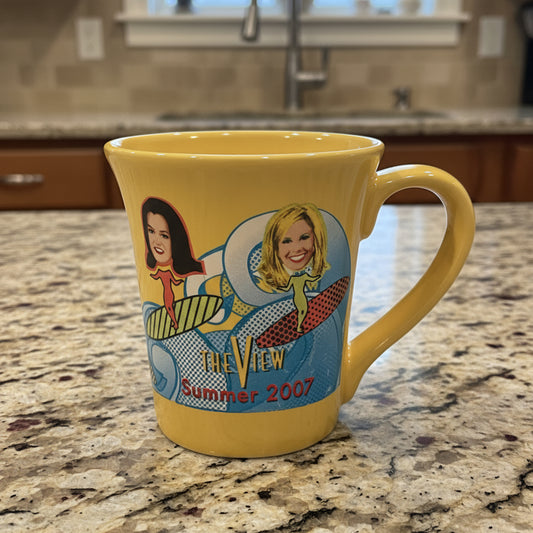The View Summer 2007 Collectible Coffee Mug Cup: Barbara, Joy, Rosie, Elisabeth Yellow