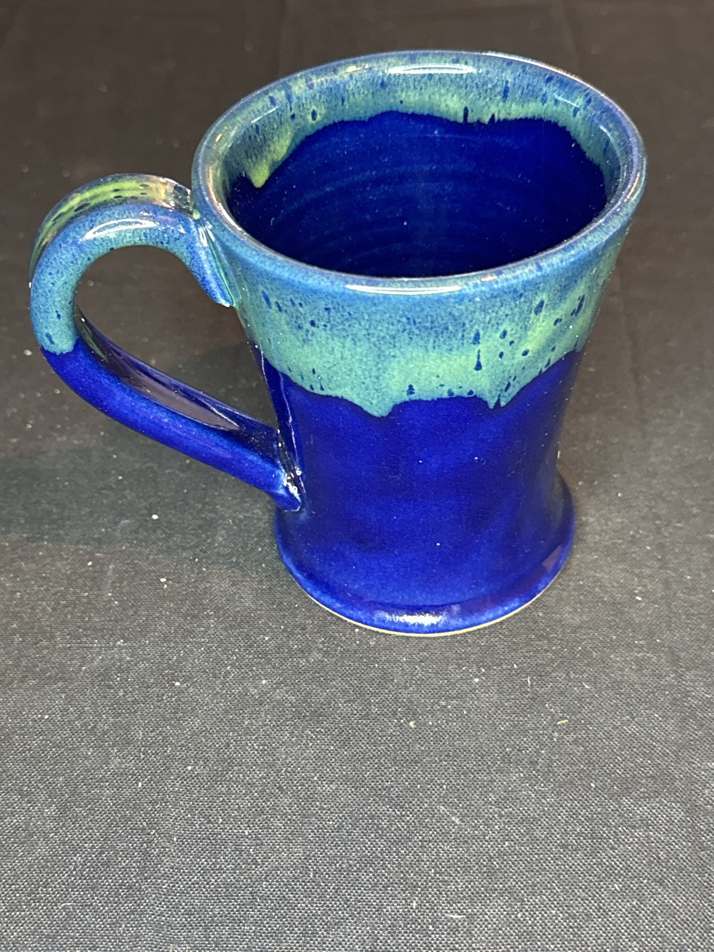 Sunset Hill Stoneware Blue and Green Drip Glazed 16oz Stoneware Coffee Mug Cup