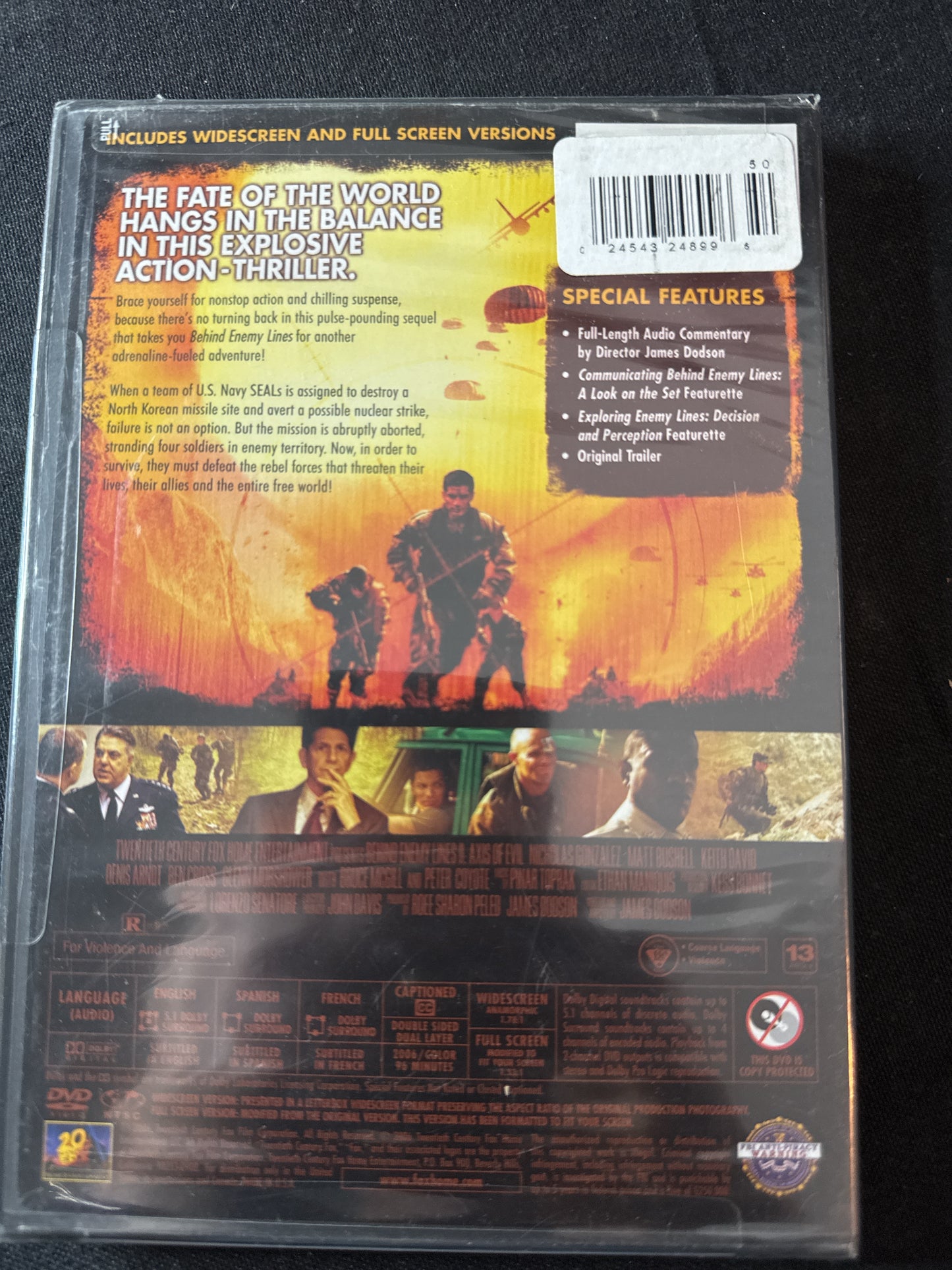 Behind Enemy Lines II Axis of Evil DVD New Unopened.