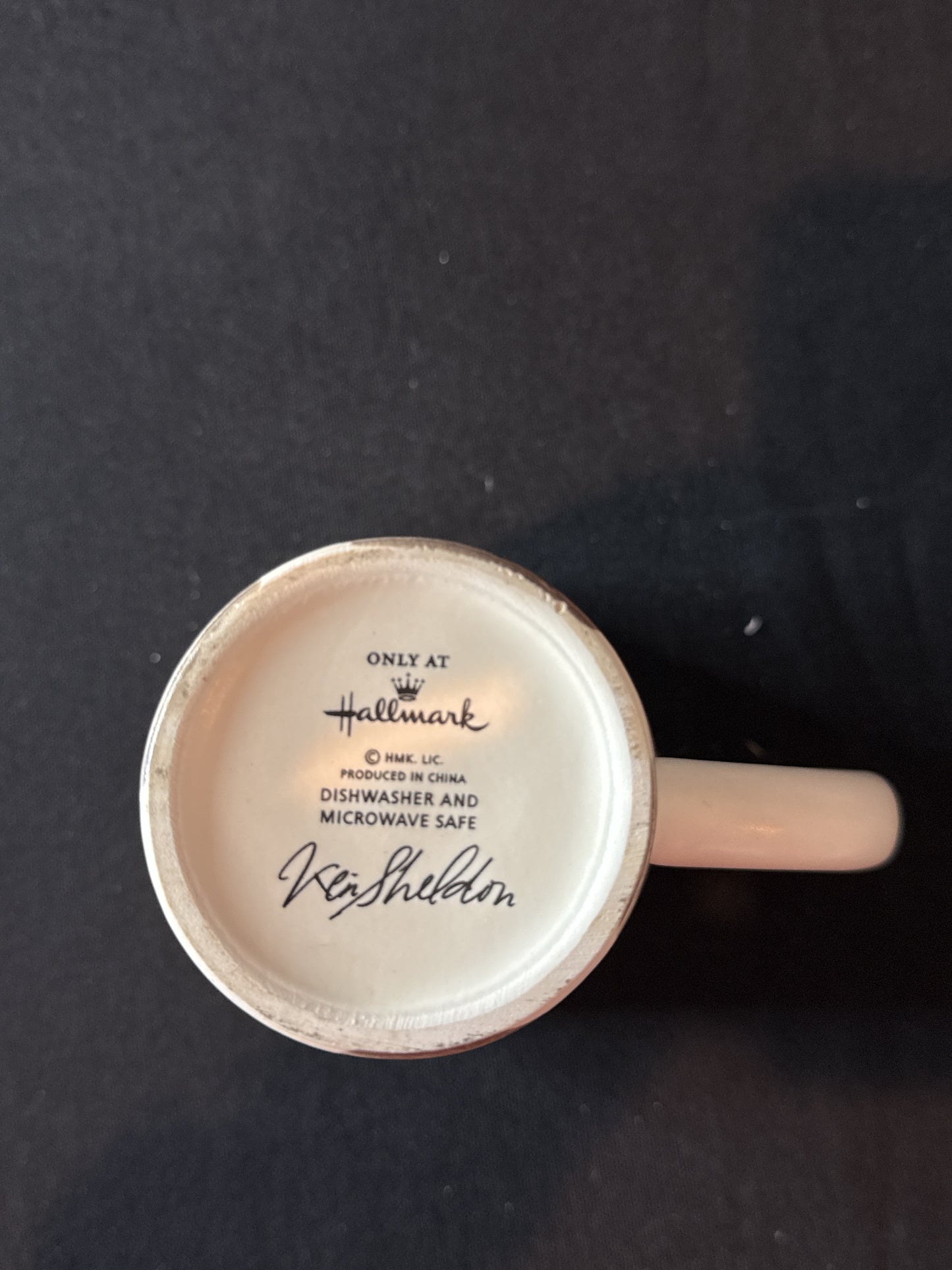 Vintage Hallmark Ken Sheldon Time Flies Love Stays Tall Coffee Cup Mug 5 1/8" Tall