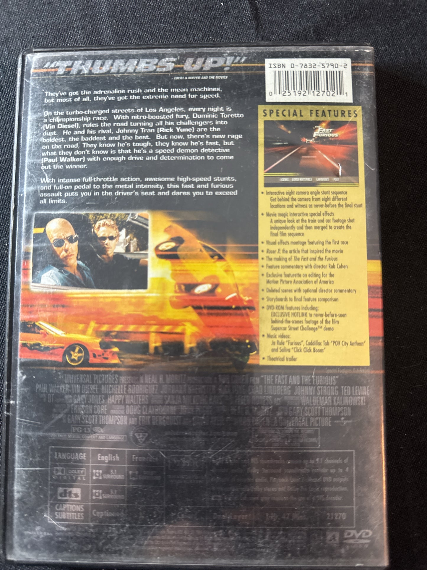The Fast and the Furious DVD