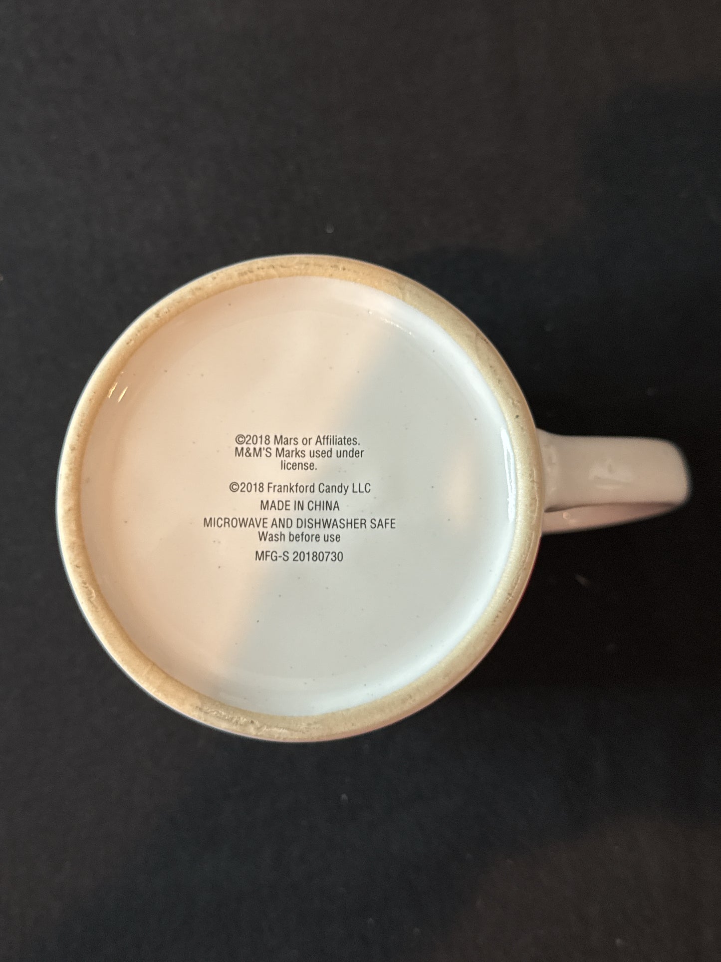 Large Red M&Ms Coffee Mug Cup Ceramic 2018 Licensed by Mars 4" Tall