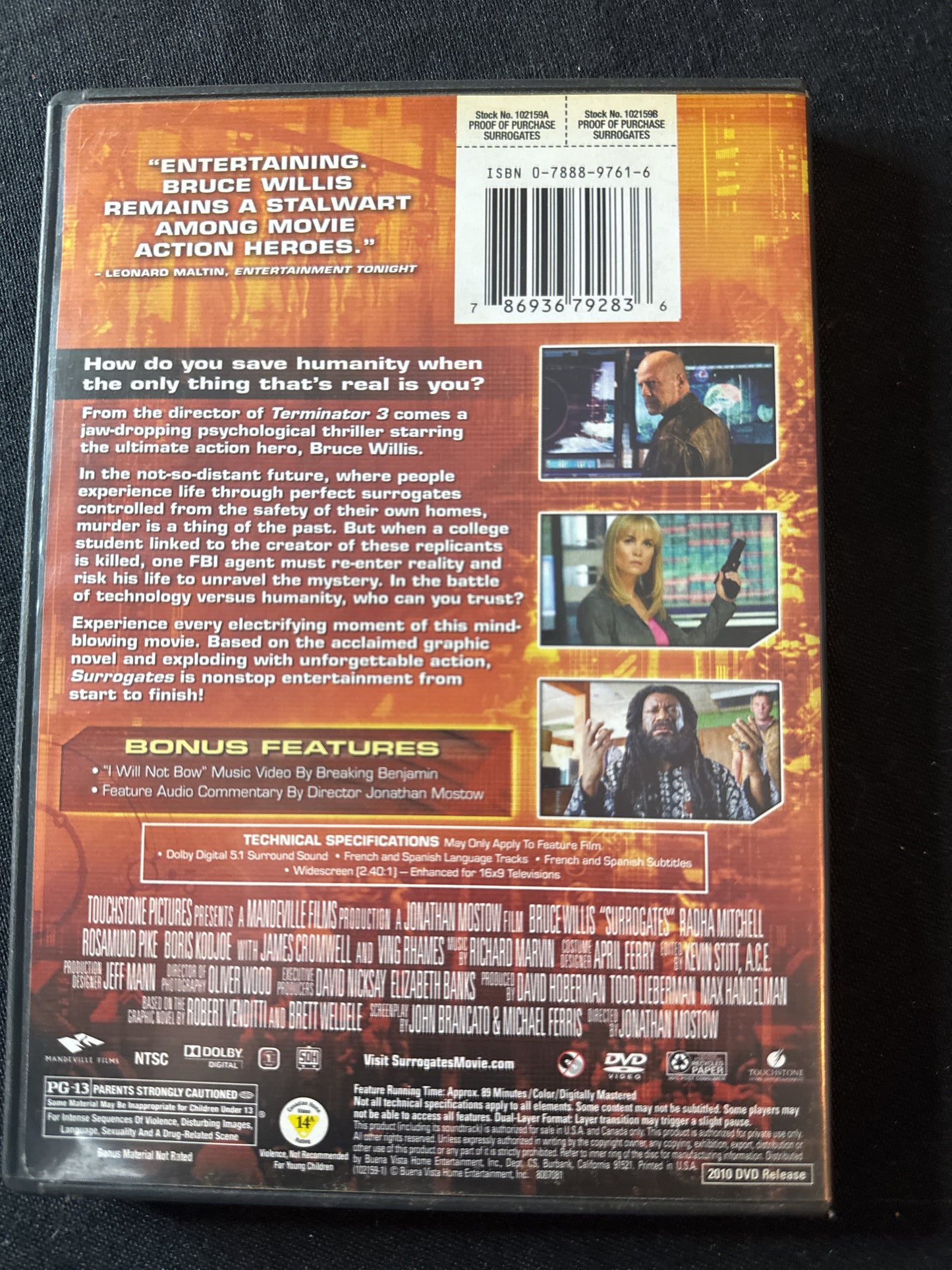 Surrogates DVD