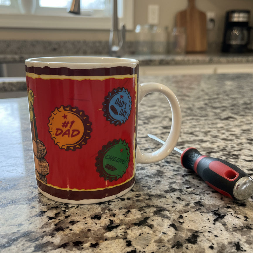 Happy Father's Day Dad's Zone Coffee Cup Mug 3.75" Tall