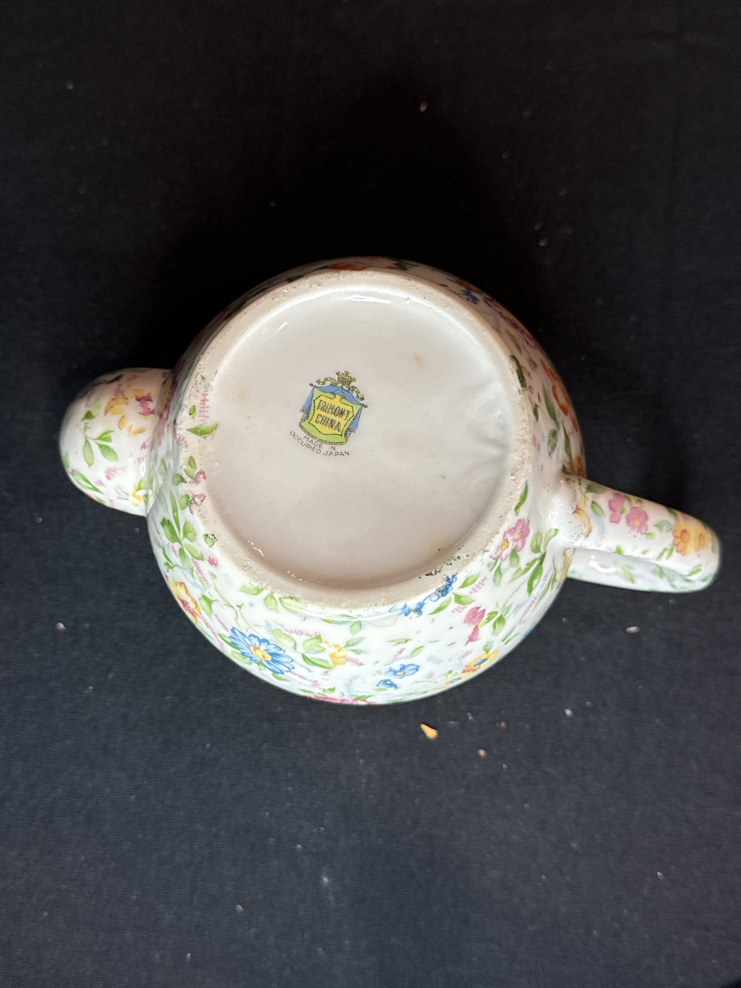 Chintz Teapot Hand Painted Trimont China Occupied Japan