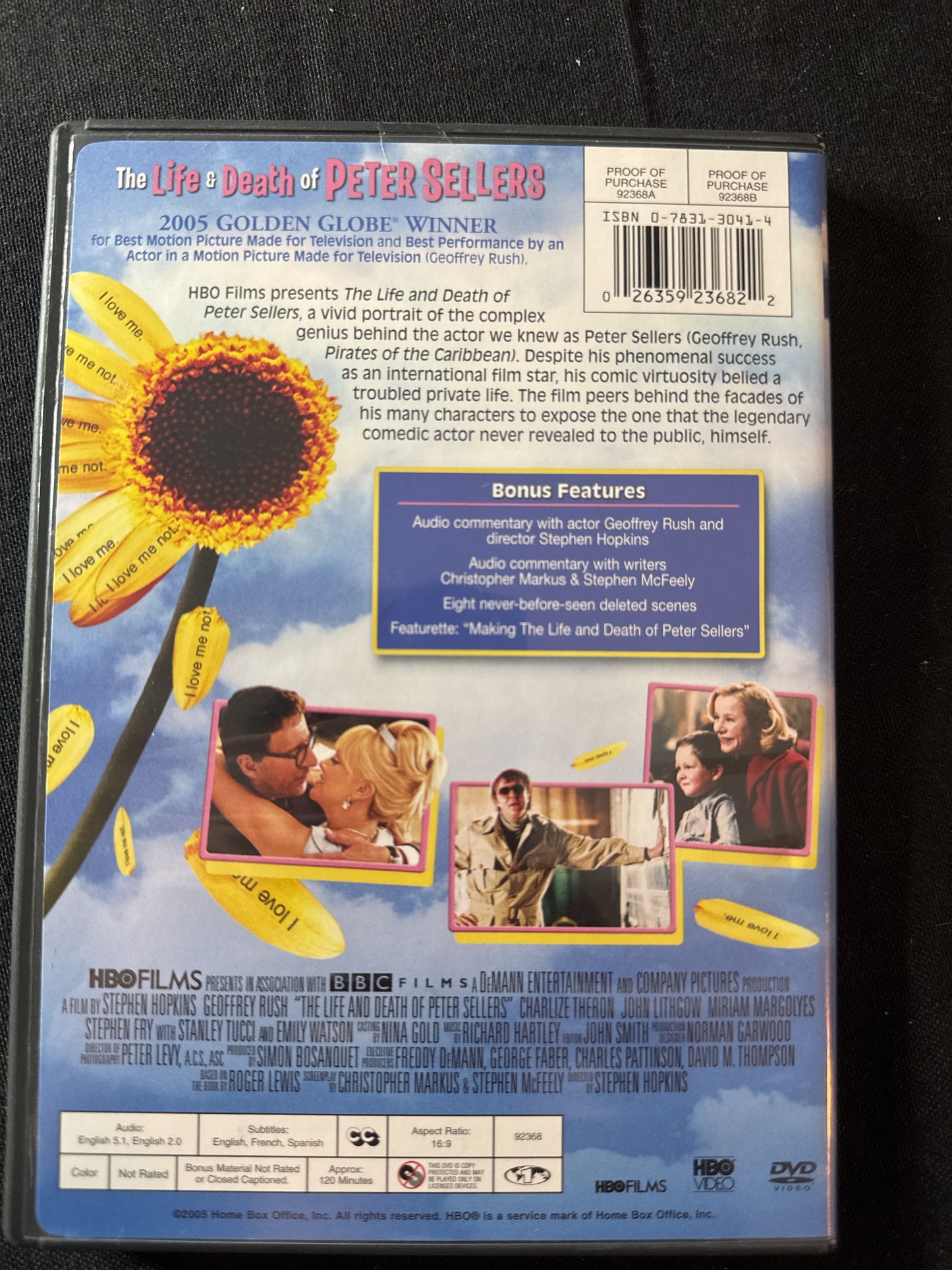 The Life and Death of Peter Sellers DVD
