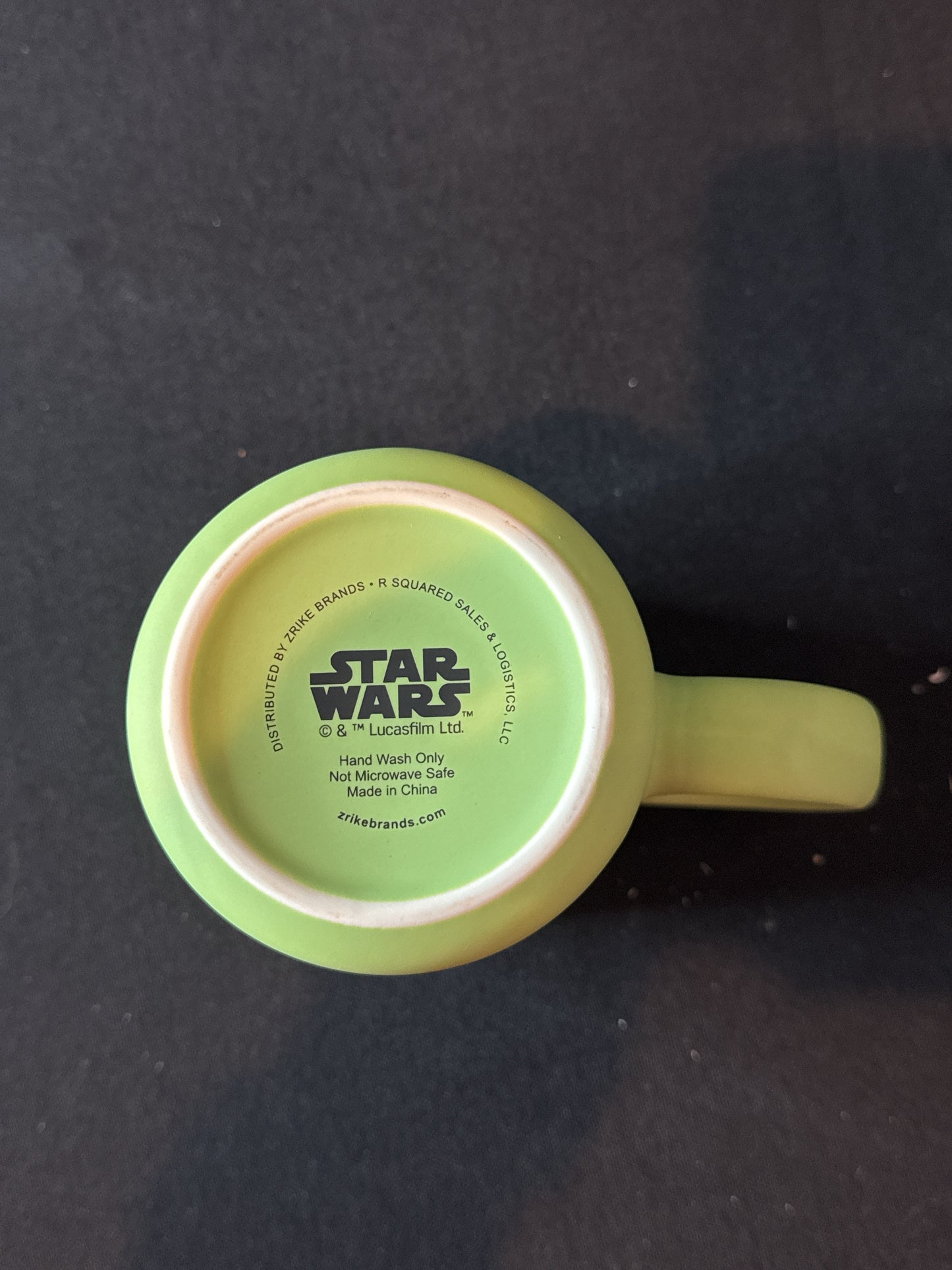 Star Wars Disney "May The 4th Be With You" 16oz Yoda Coffee Mug Cup Green Soft Feel 4 5/8"