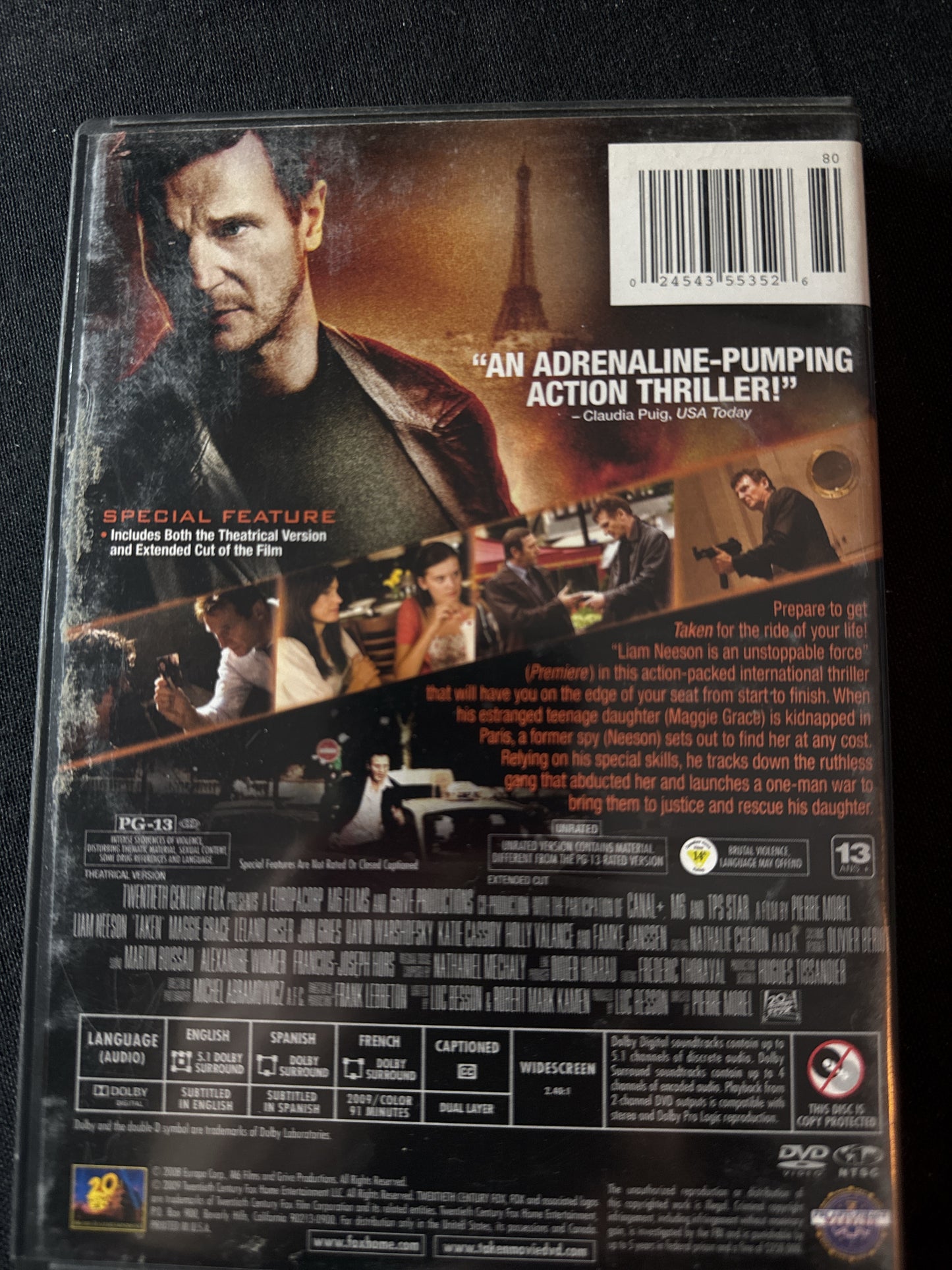 Taken Extended Cut DVD