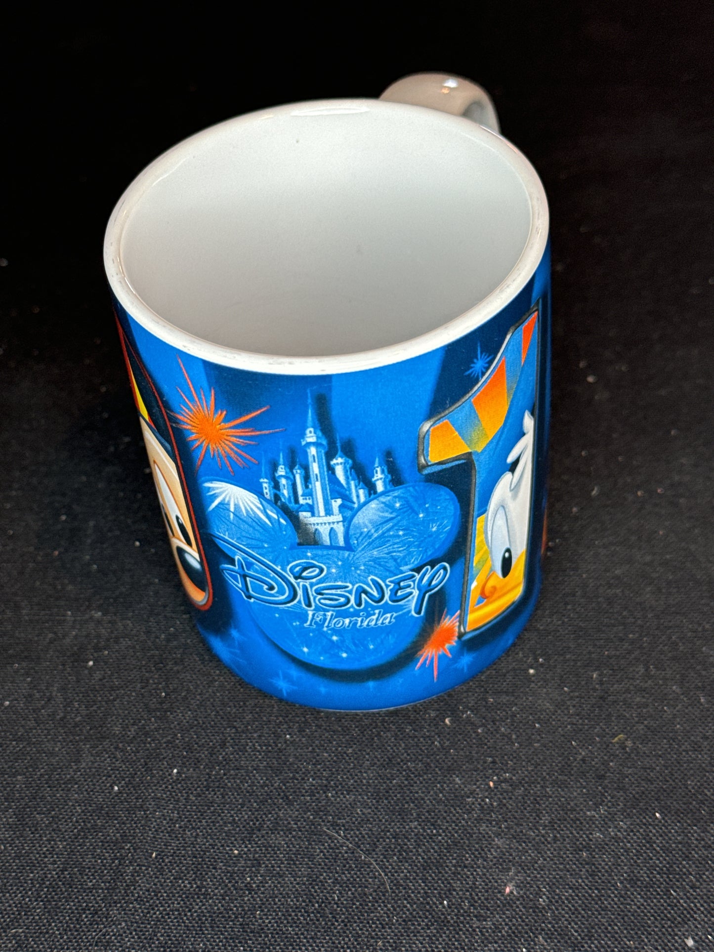 Jerry Leigh Disney 2012 Orlando FL Mickey Donald Pluto Goofy Coffee Mug Cup