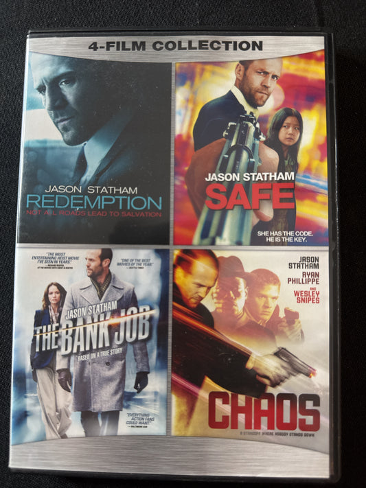 Four Film Collection Jason Statham Redemption, Safe, The Bank Job, Chaos DVD