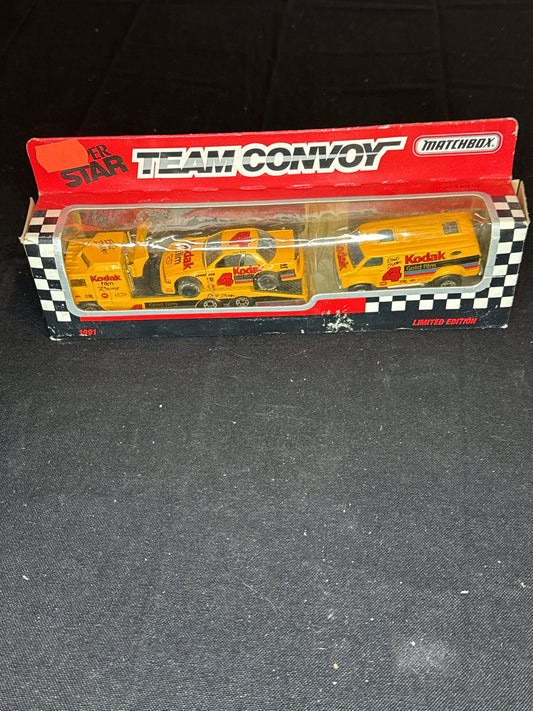 Matchbox Super Star 1991 Kodak #4 Ernie Irvan Team Convoy Transporter Limited Edition NIB