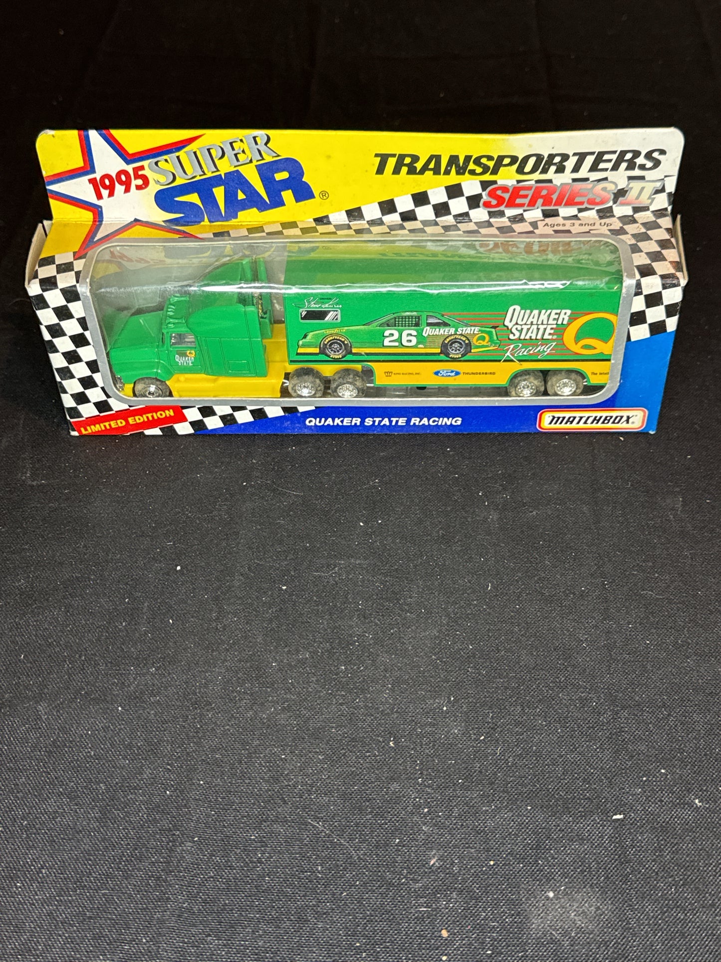 Matchbox 1:87 NASCAR #26 Quaker State Super Star Transporters Series II Limited Edition NIB