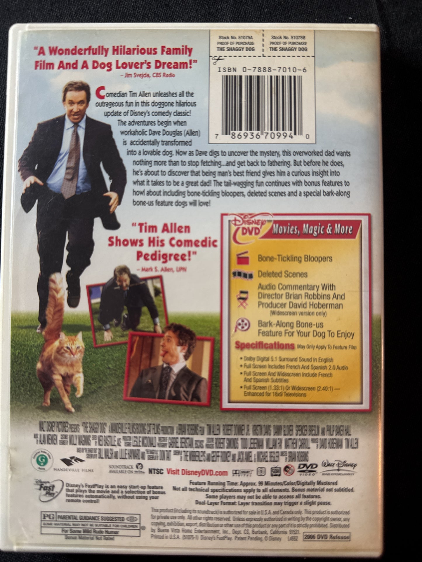 The Shaggy Dog DVD