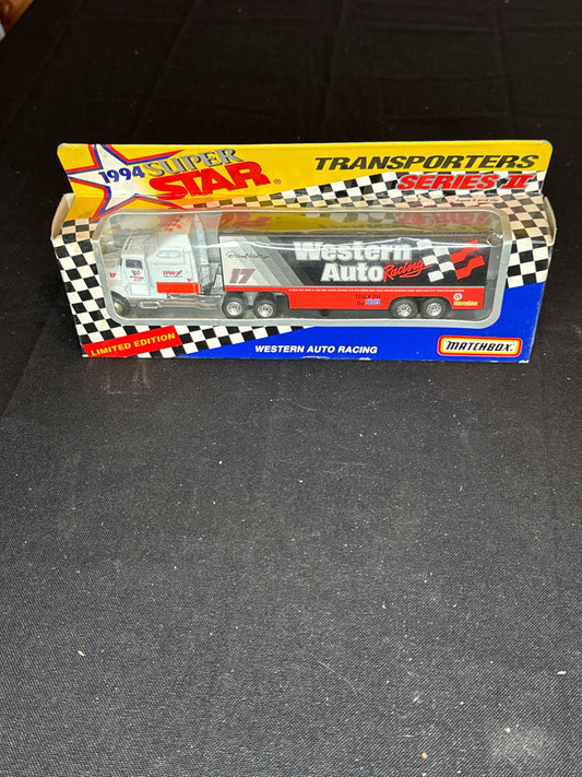 Matchbox 1994 Super Star Transporters Series II Western Auto Darrell Waltriip NASCAR Limited Edition NIB