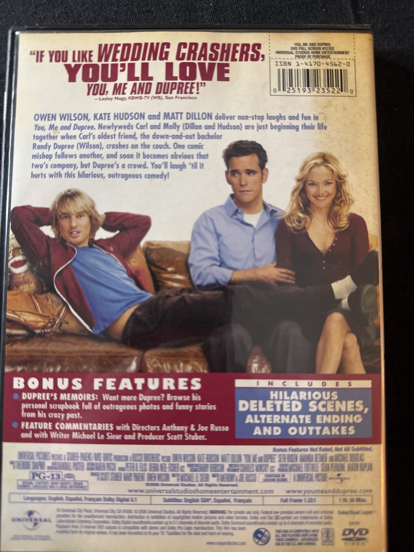 You, Me and Dupree DVD