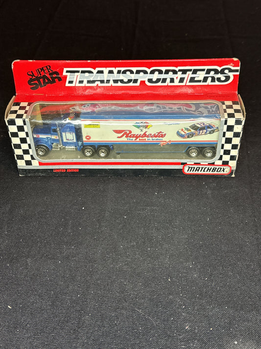 Matchbox Super Star Transporters Raybestos Hut Strickland #12 1992 Limited Edition NIB