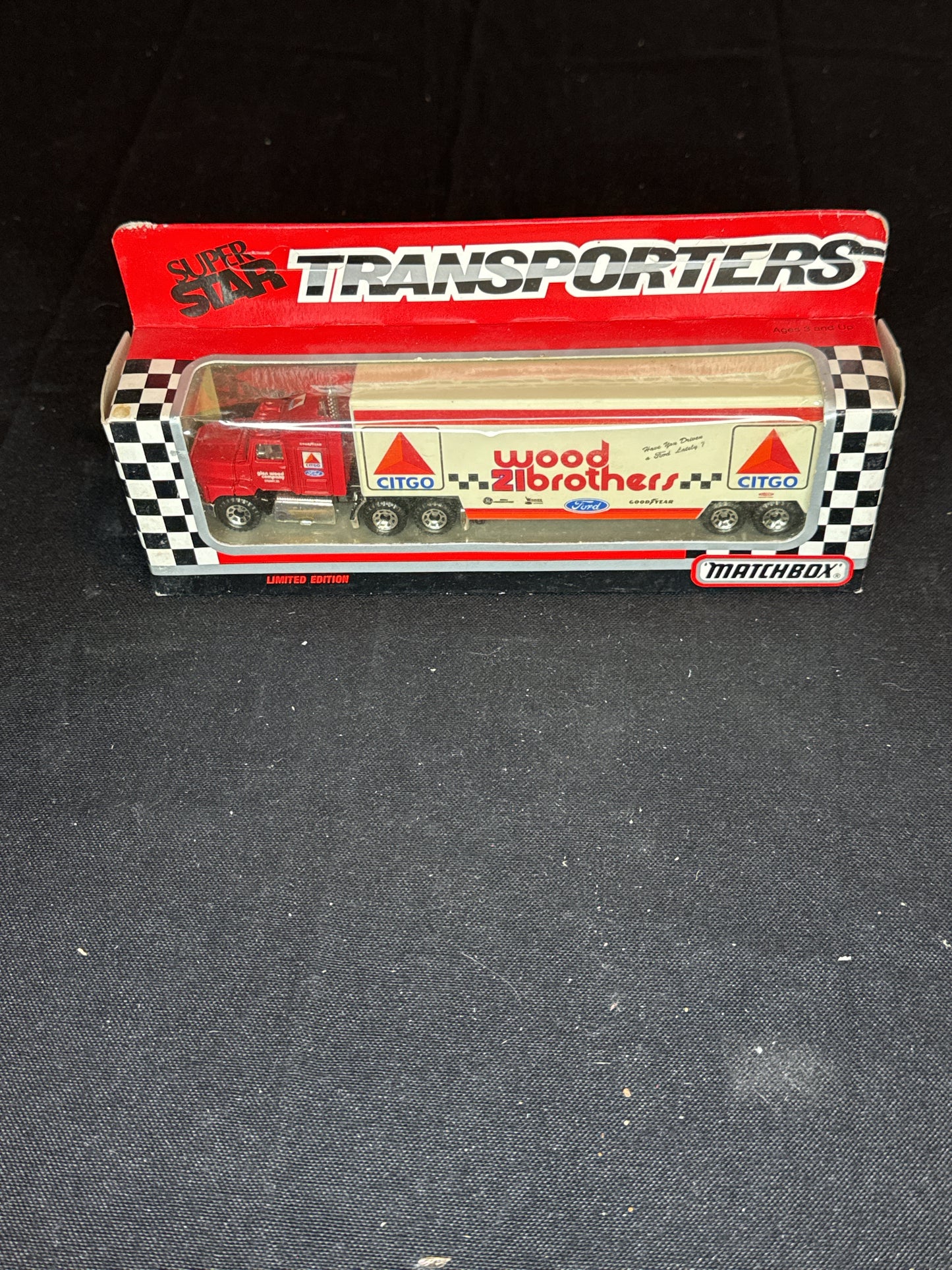 Matchbox Super Star Transporter Wood Brothers #21 1993 Limited Edition NIB