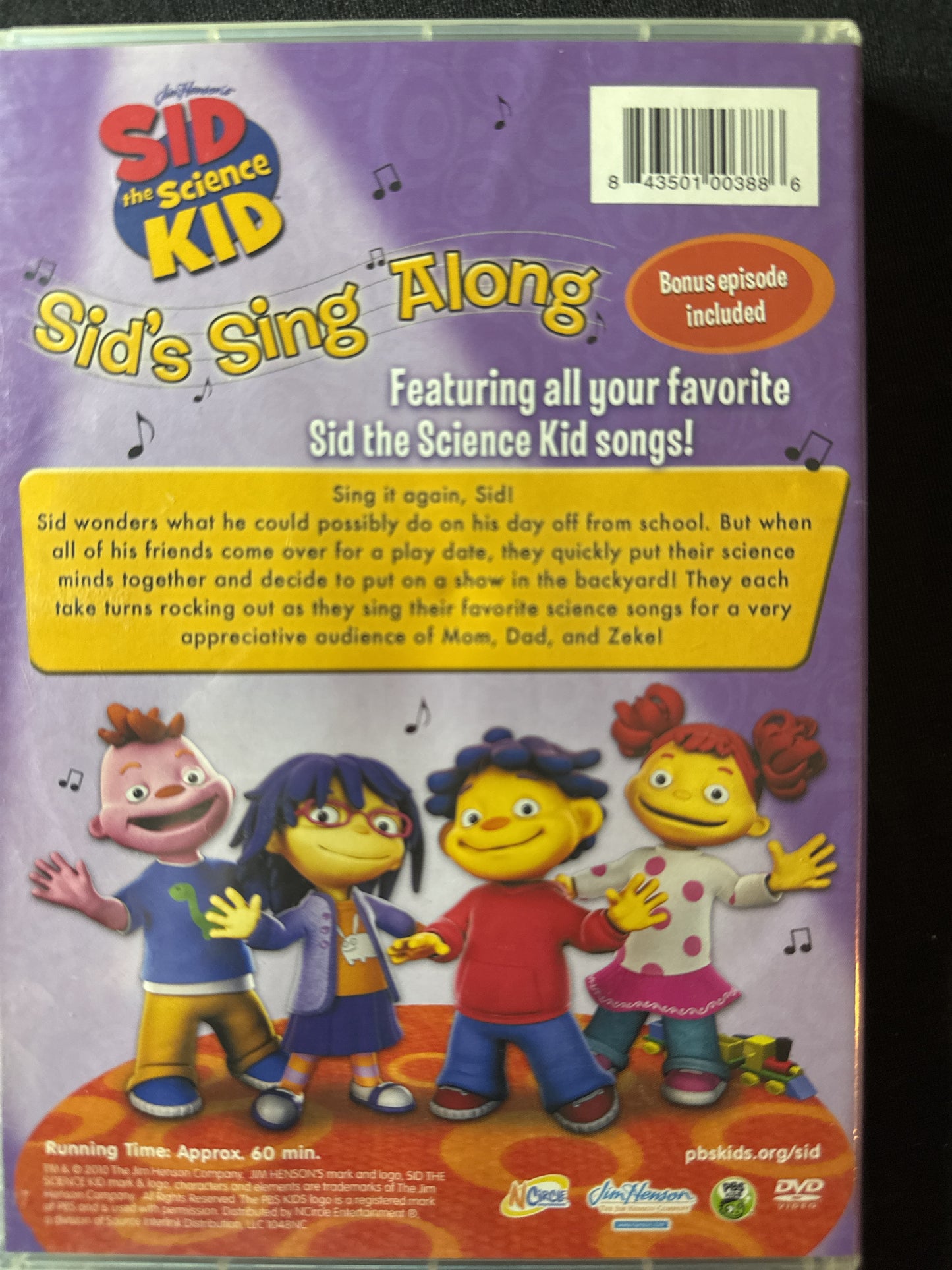 Sid the Science Kid Sid's Sing Along DVD
