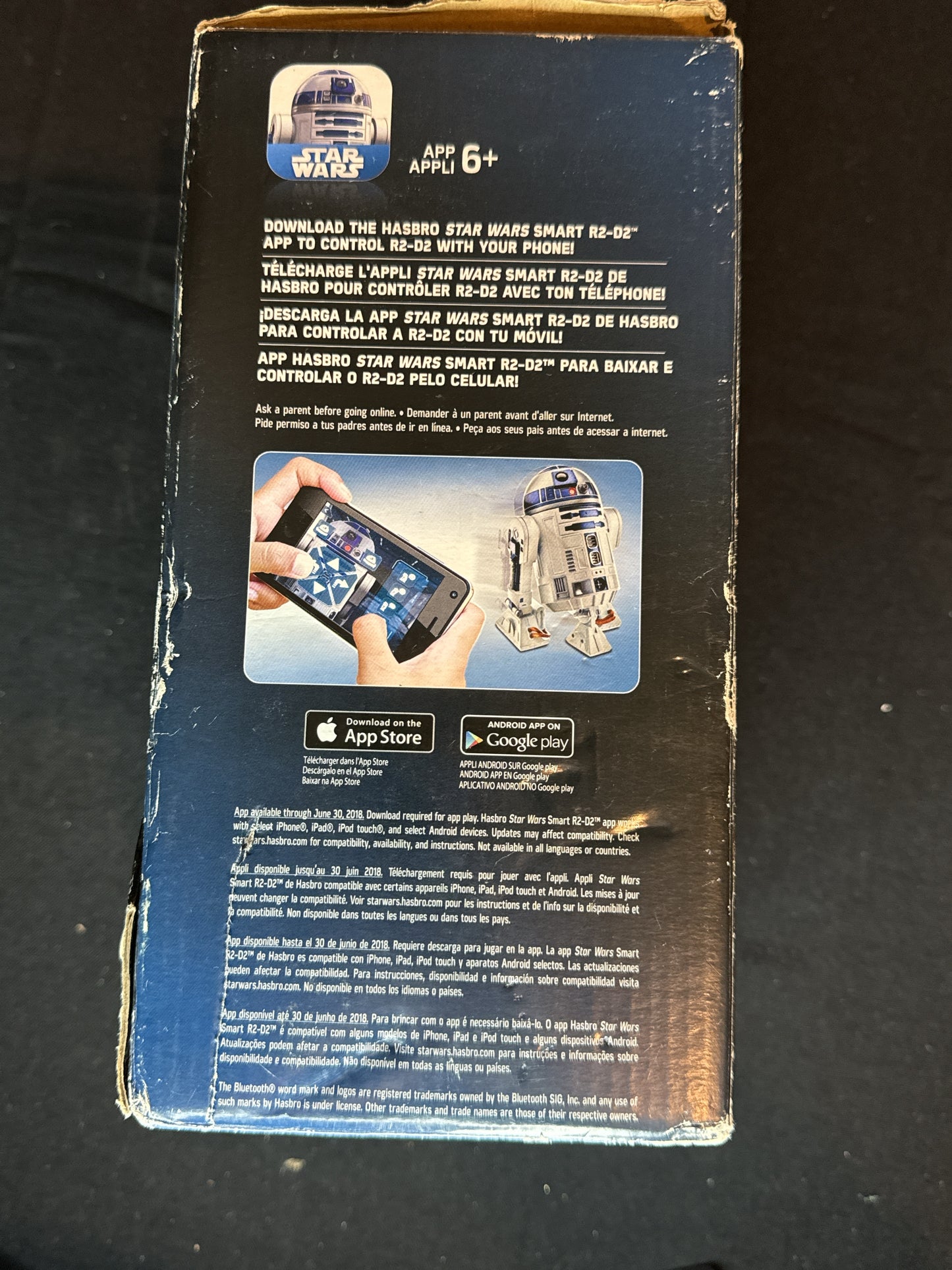 New Star Wars 2016 Hasbro Smart R2-D2 Interactive RC Bluetooth App Droid NIB