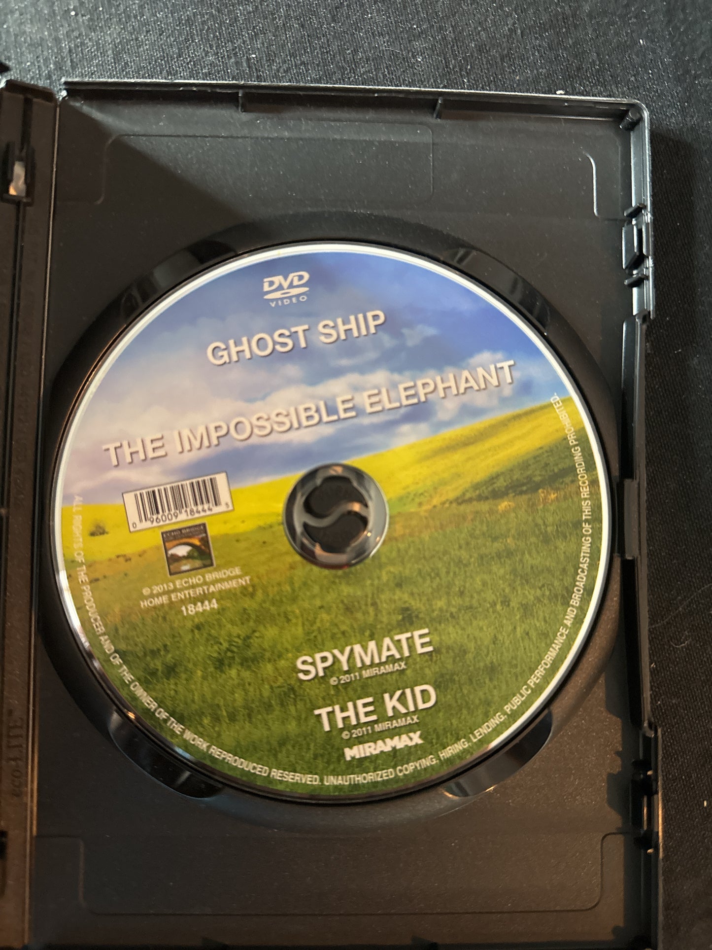 Four Movies Family Collection The Kid, Spymate, Ghost Ship, Impossible Elephant DVD