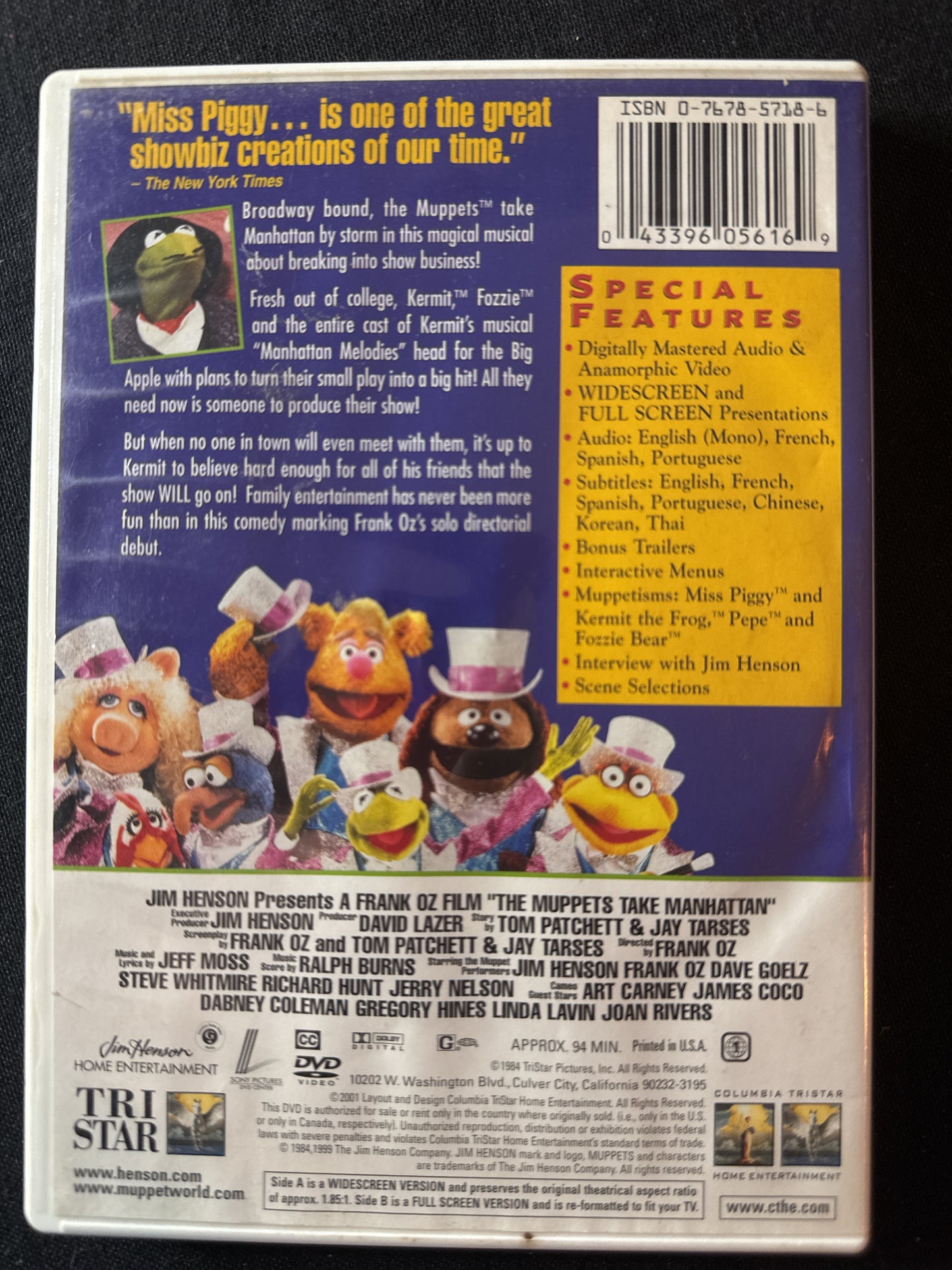 The Muppets Take Manhattan DVD