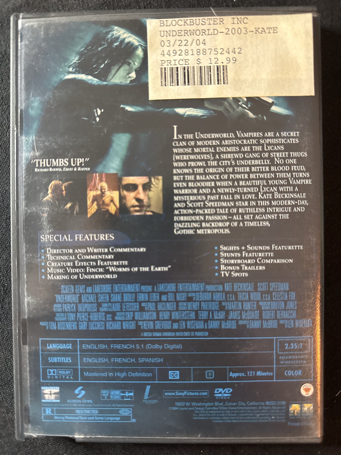 Underworld DVD