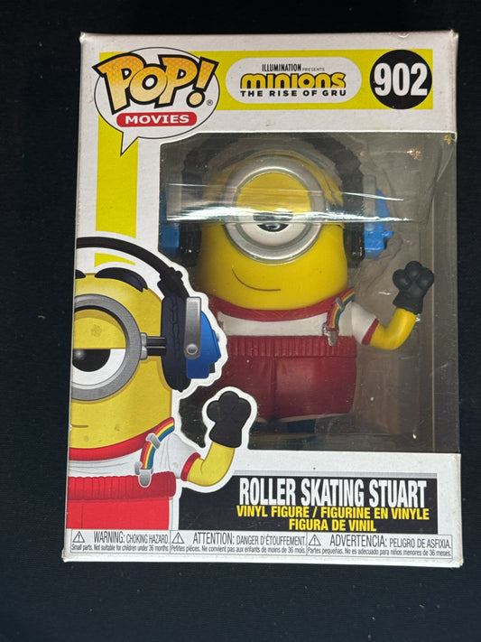 Funko Pop! Movies Roller Skating Stuart Minions The Rise of GRU #902 NIB