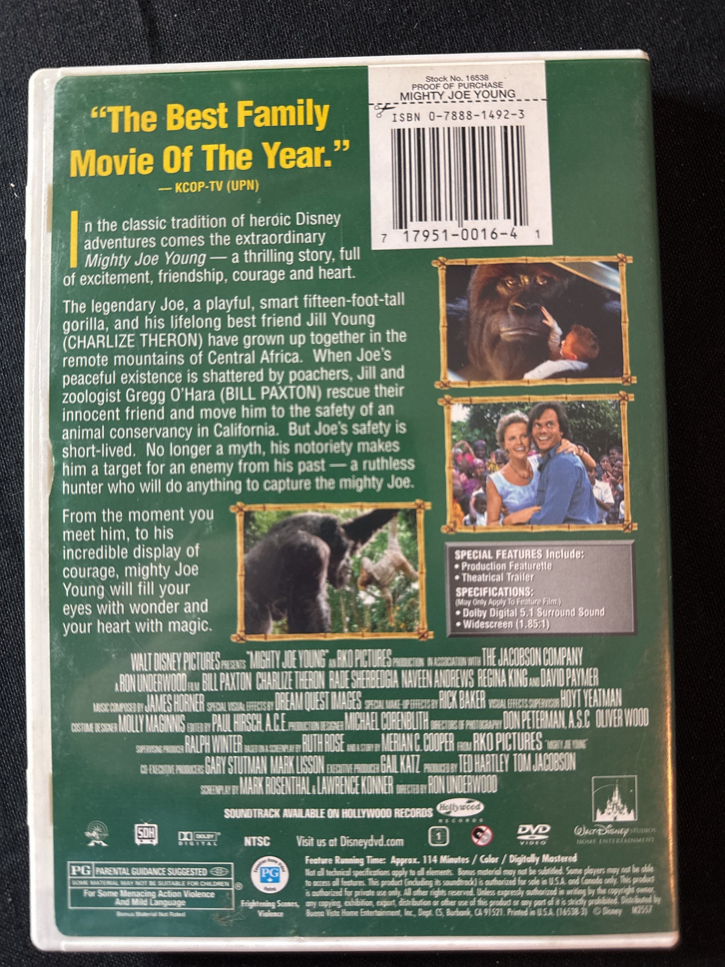 Disney's Mighty Joe Young DVD